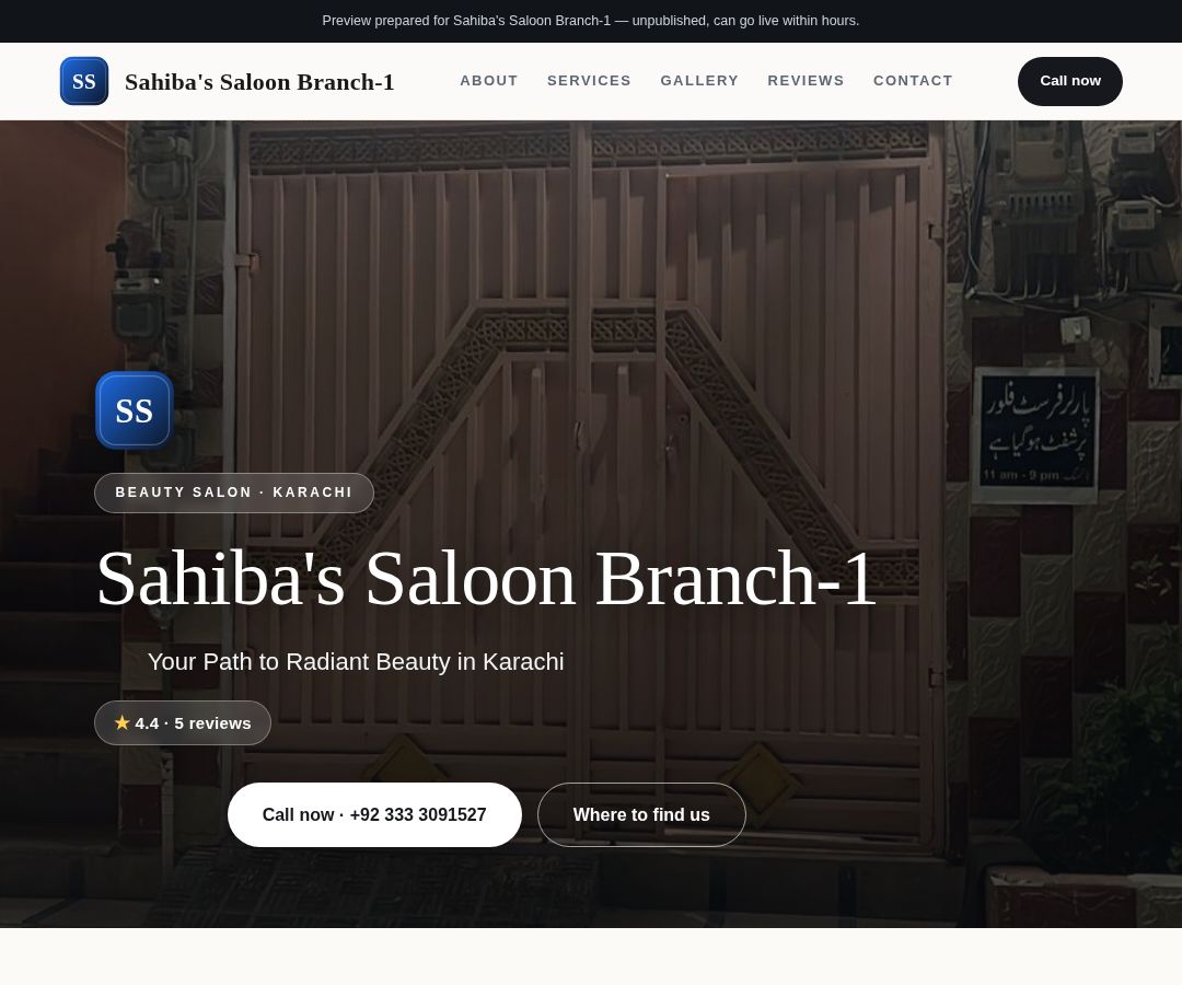 Sahiba's Saloon Branch-1