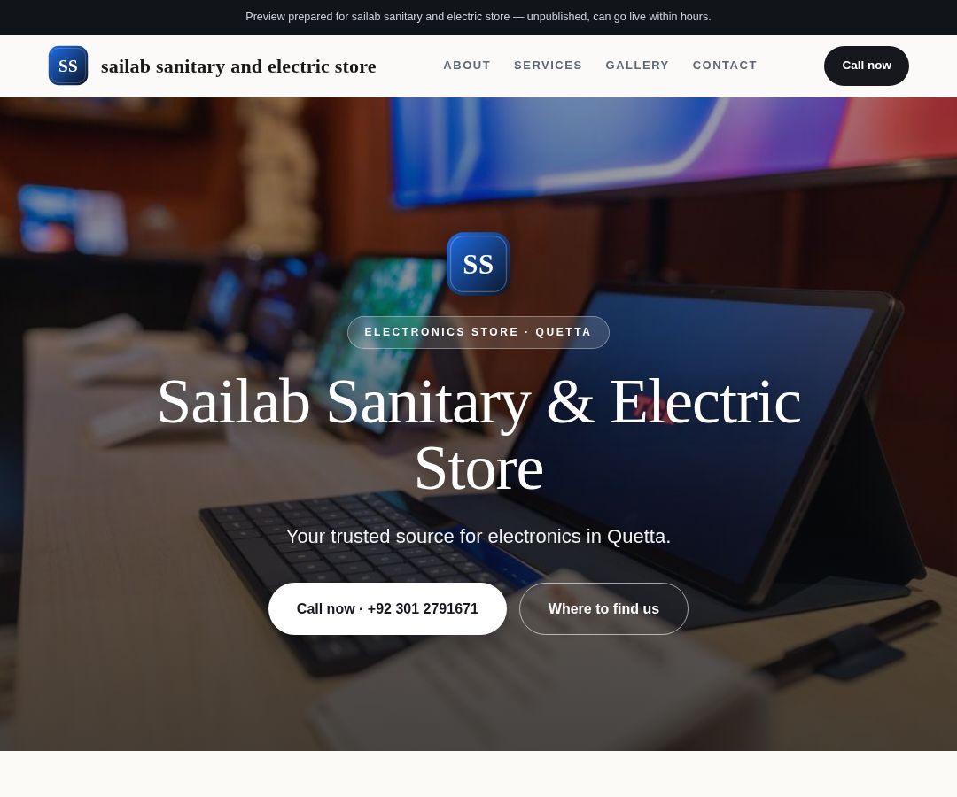 sailab sanitary and electric store