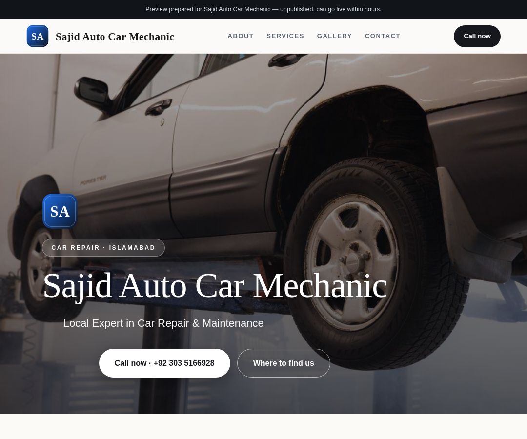 Sajid Auto Car Mechanic