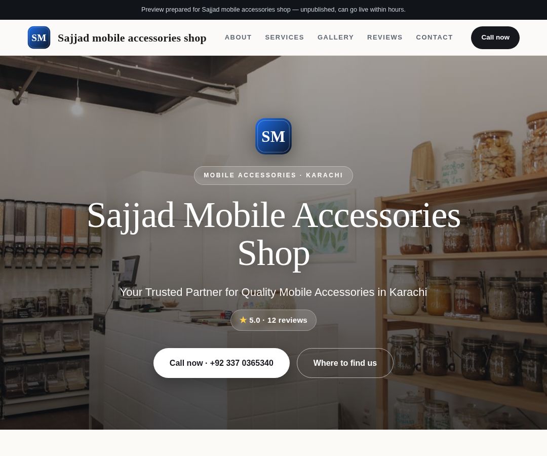 Sajjad mobile accessories shop