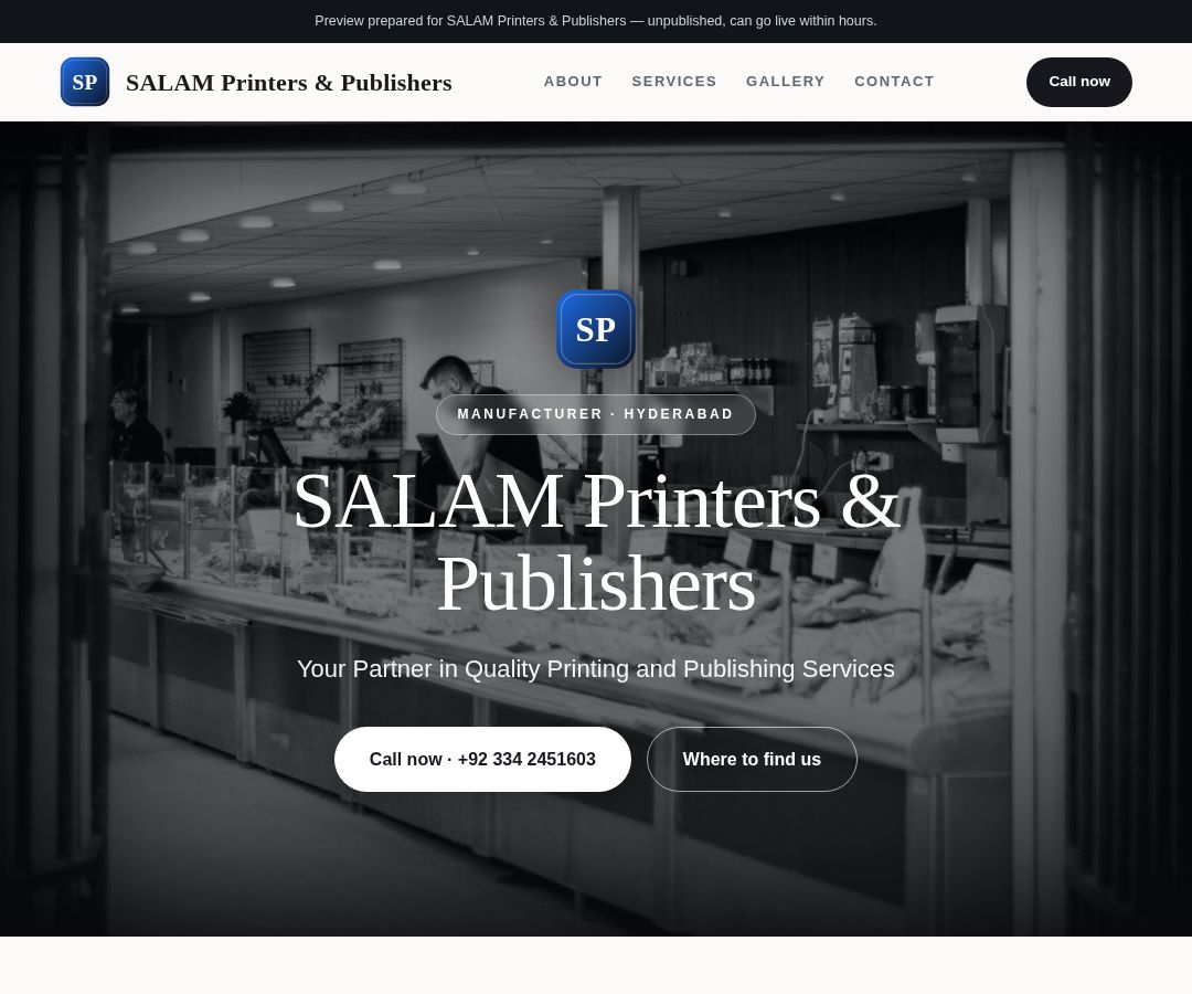 SALAM Printers & Publishers