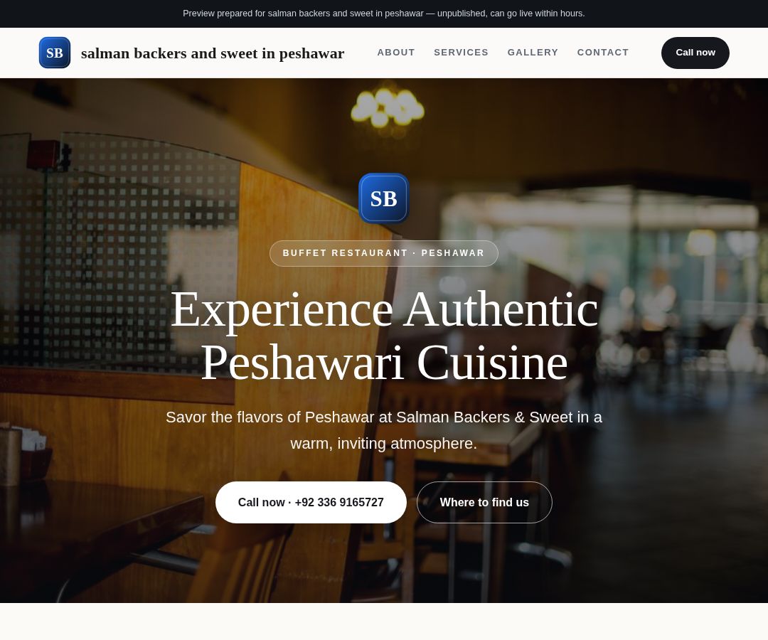 salman backers and sweet in peshawar