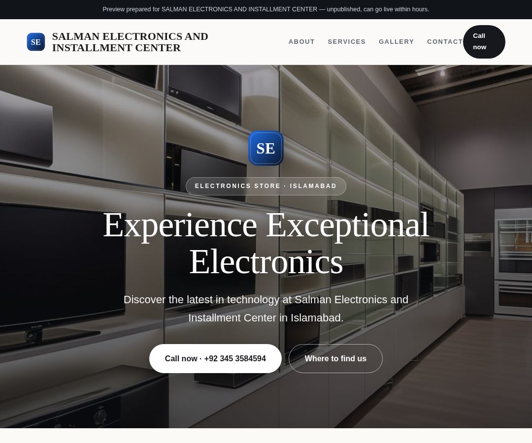 SALMAN ELECTRONICS AND INSTALLMENT CENTER