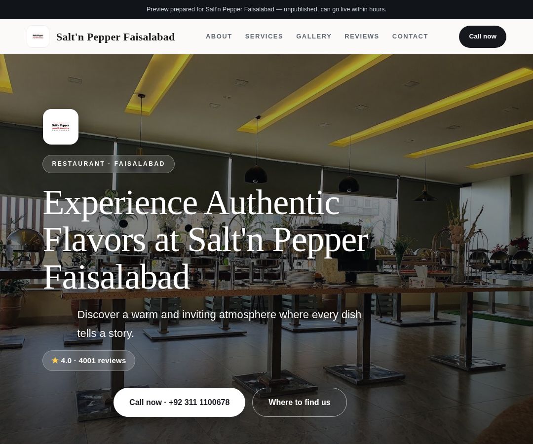 Salt'n Pepper Faisalabad