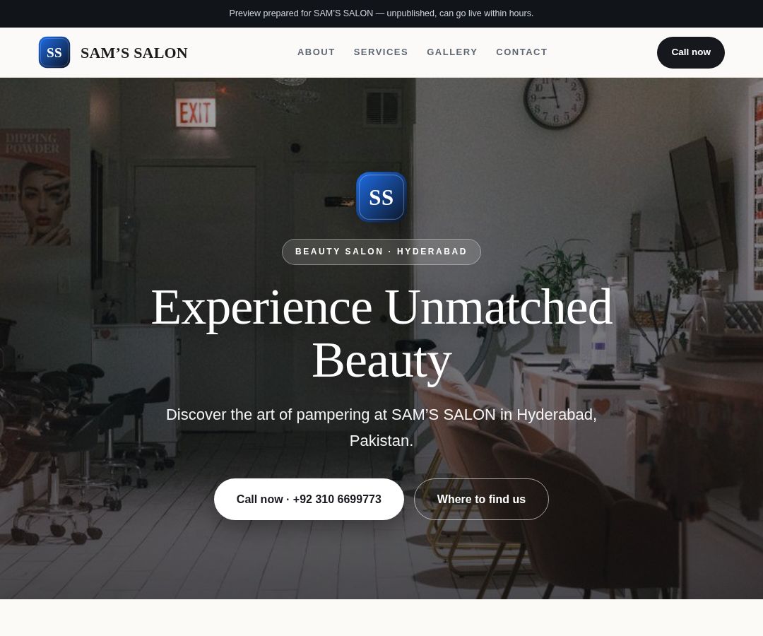 SAM’S SALON