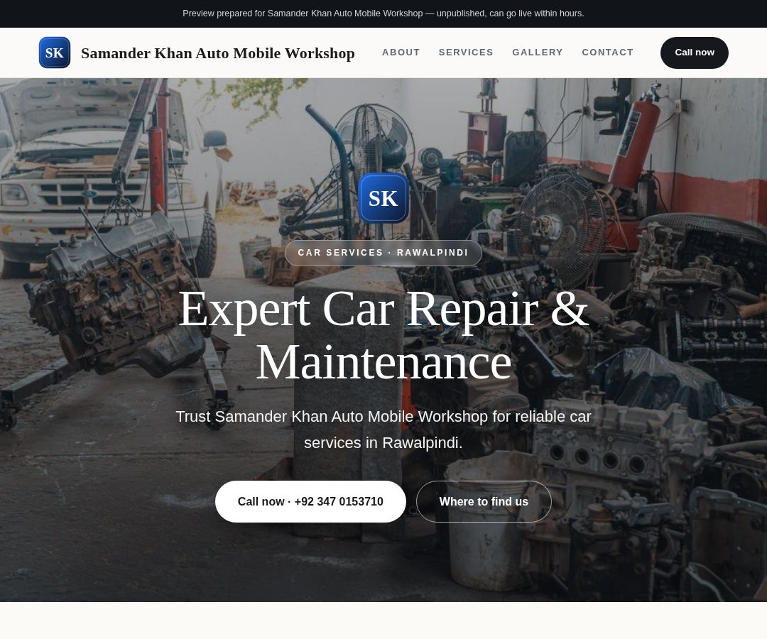 Samander Khan Auto Mobile Workshop