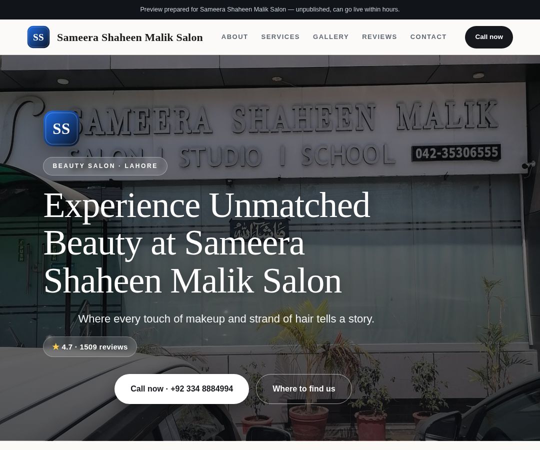 Sameera Shaheen Malik Salon