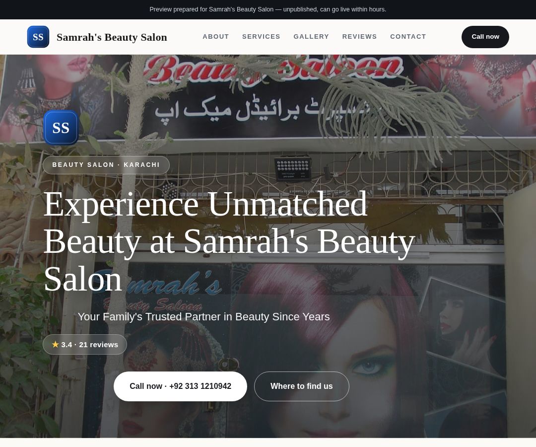 Samrah's Beauty Salon
