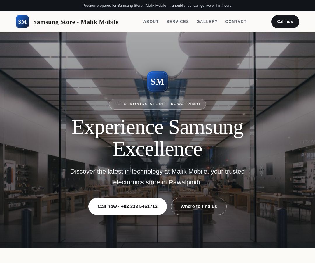 Samsung Store - Malik Mobile