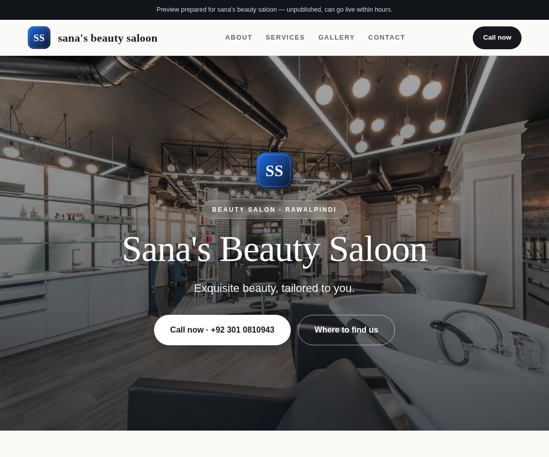 sana's beauty saloon