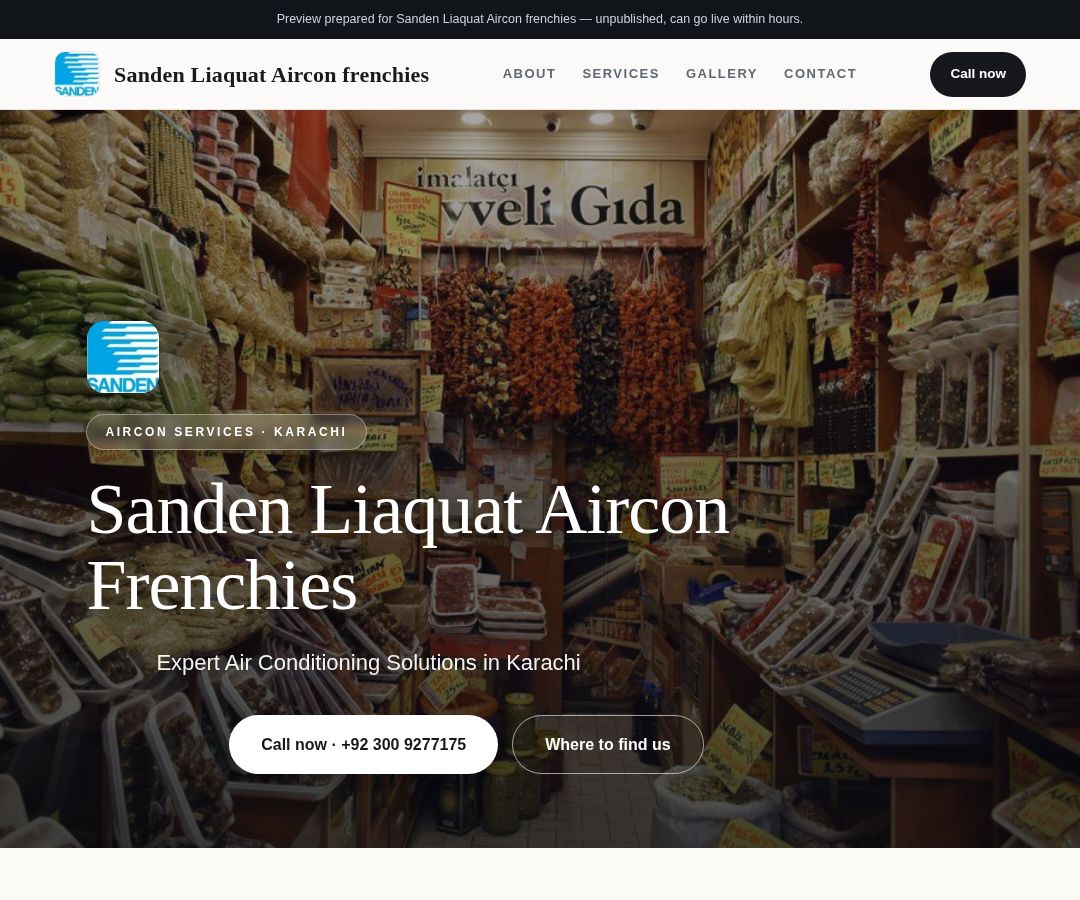 Sanden Liaquat Aircon frenchies