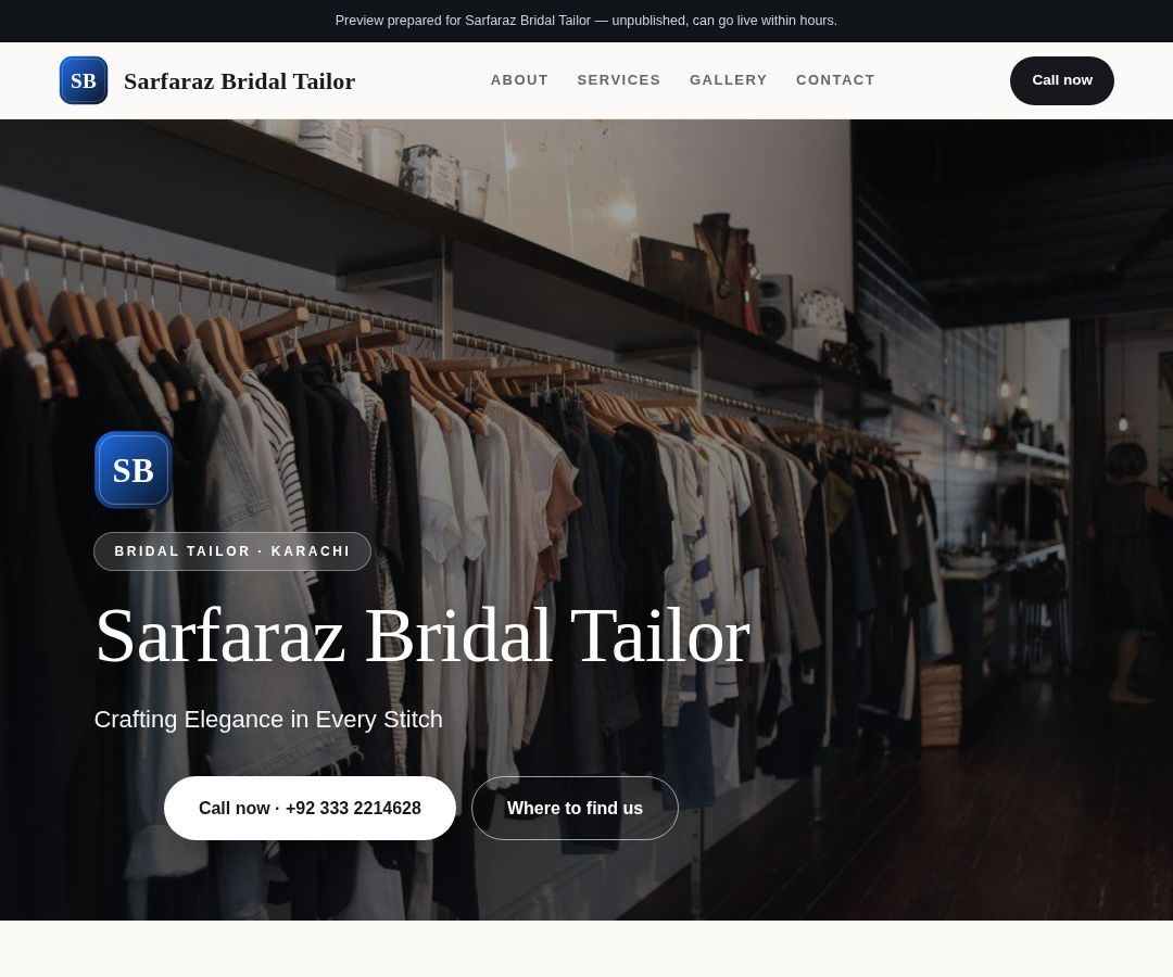 Sarfaraz Bridal Tailor