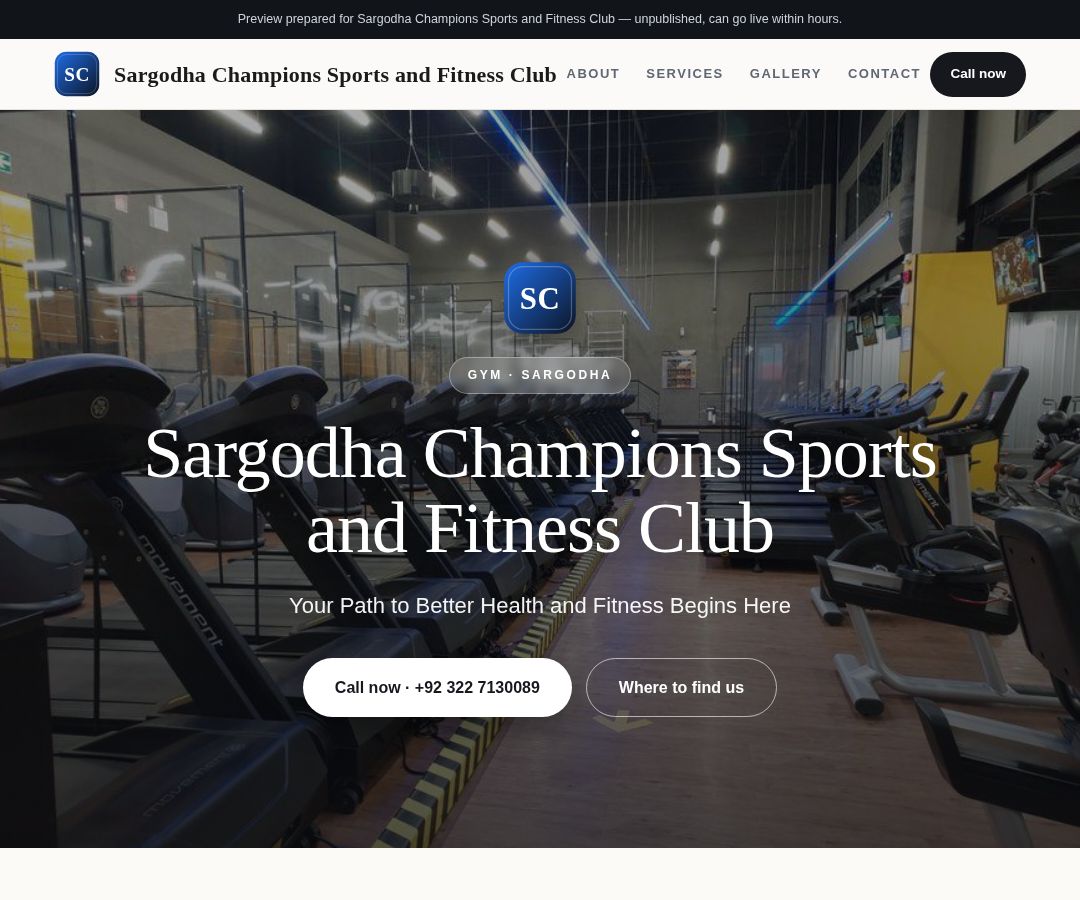Sargodha Champions Sports and Fitness Club