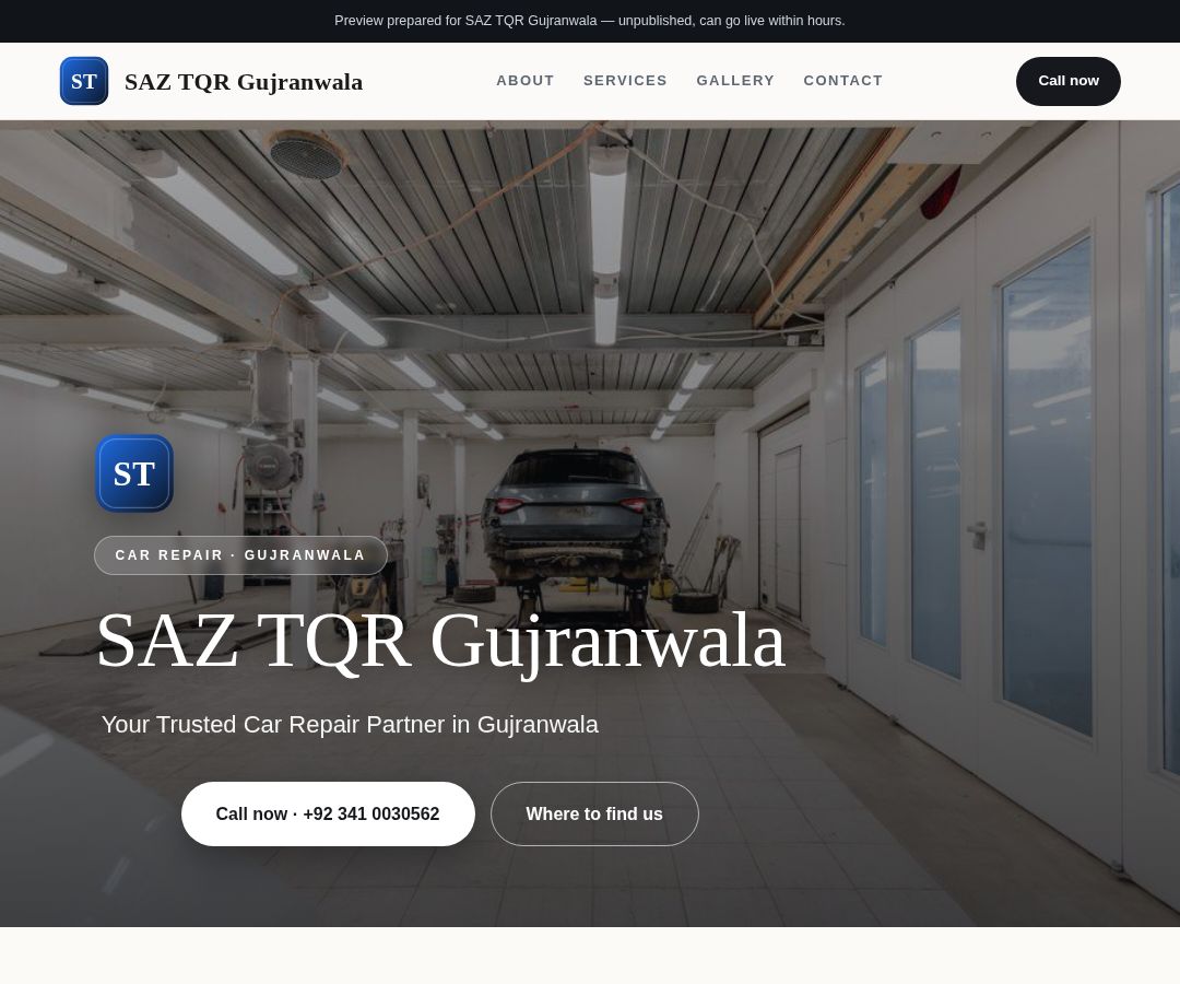 SAZ TQR Gujranwala