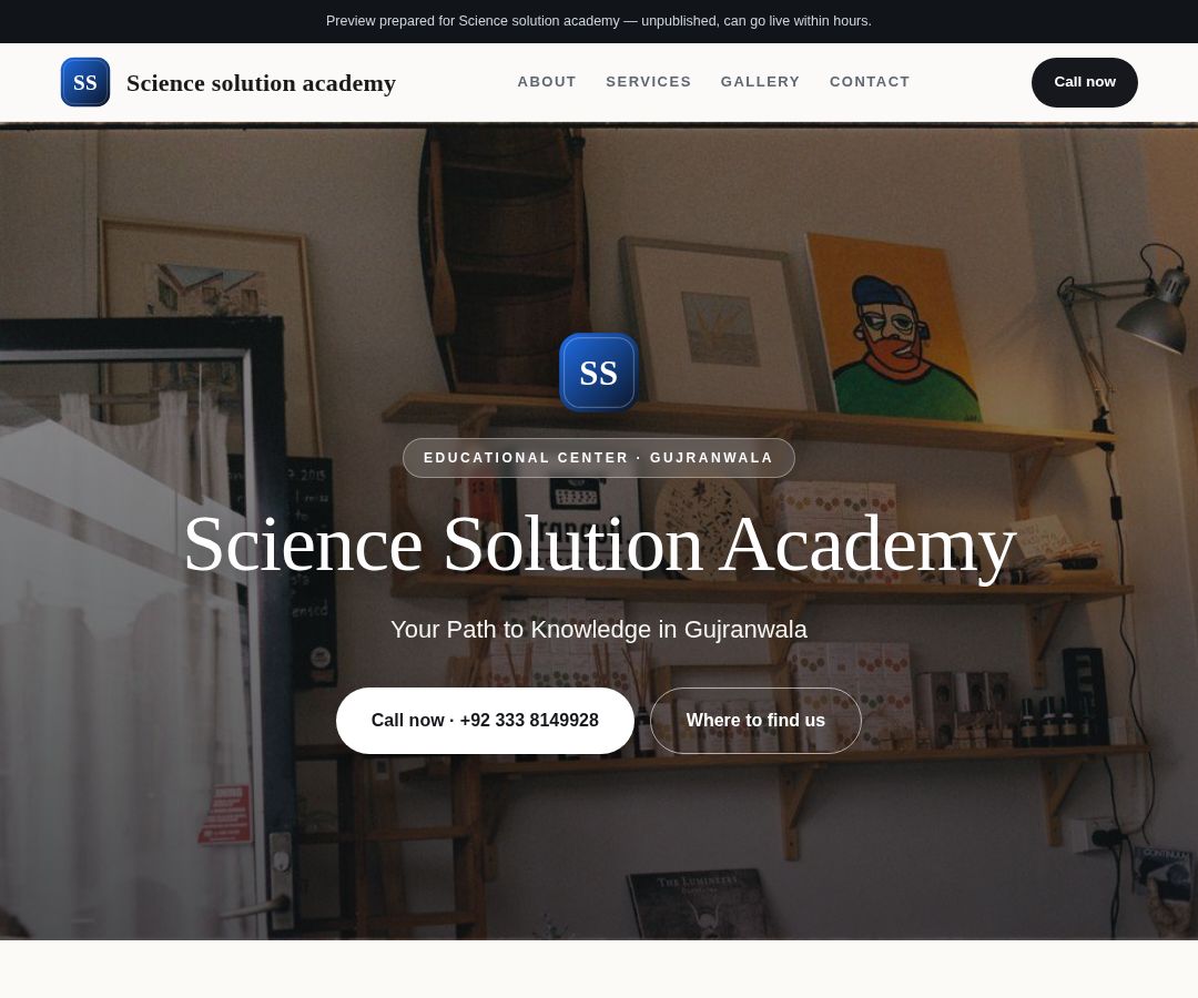 Science solution academy