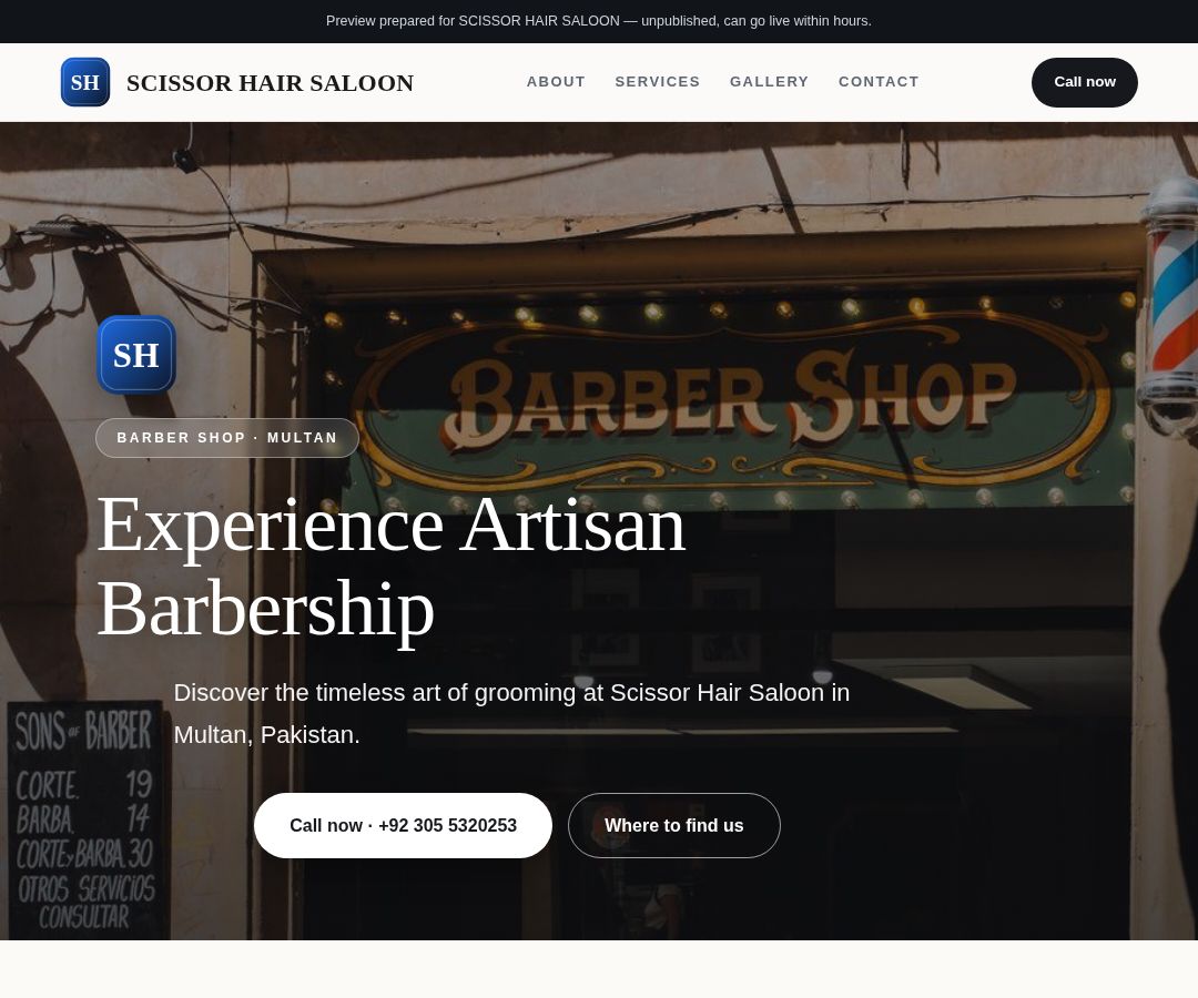 SCISSOR HAIR SALOON