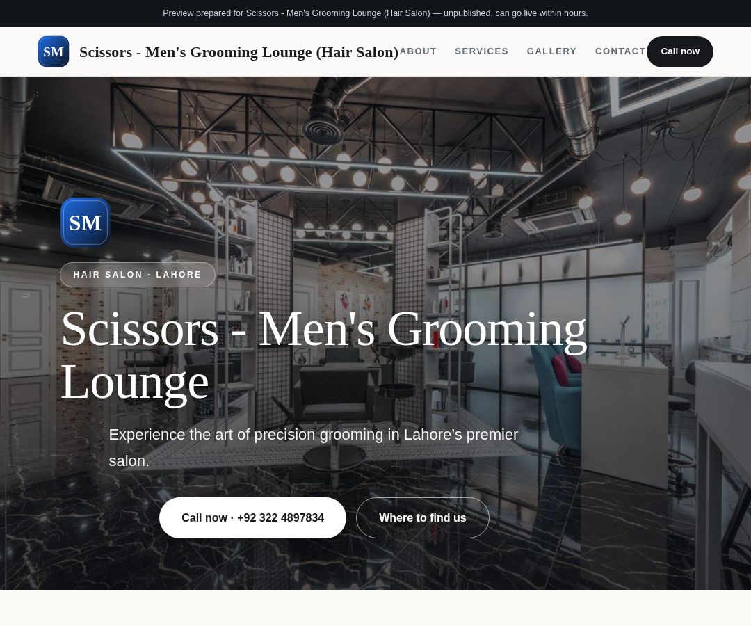 Scissors - Men's Grooming Lounge (Hair Salon)