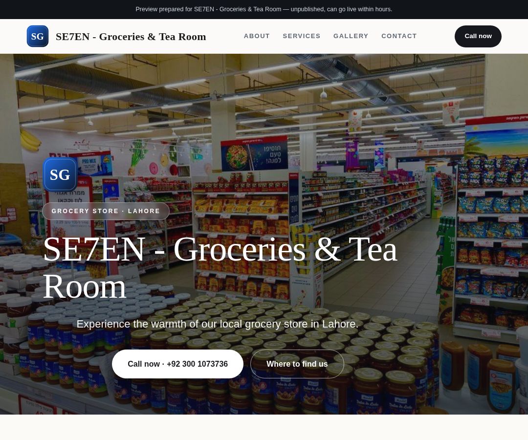 SE7EN - Groceries & Tea Room