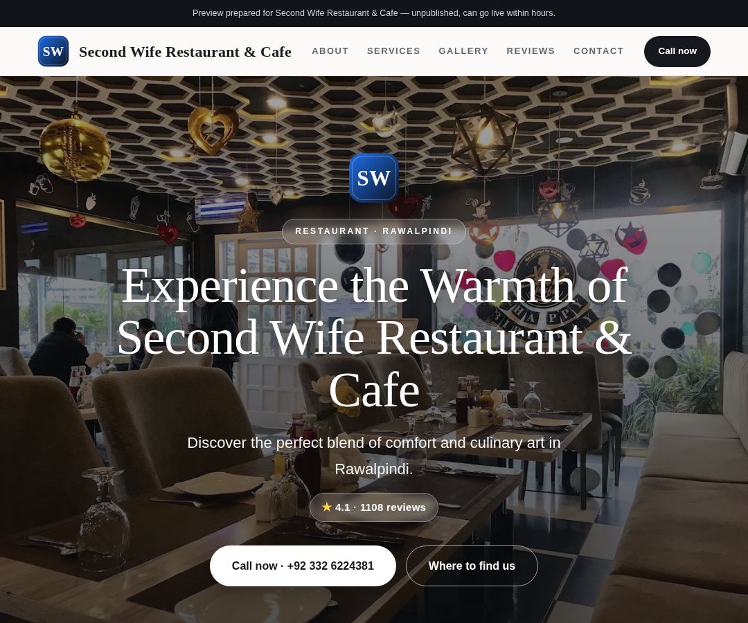 Second Wife Restaurant & Cafe