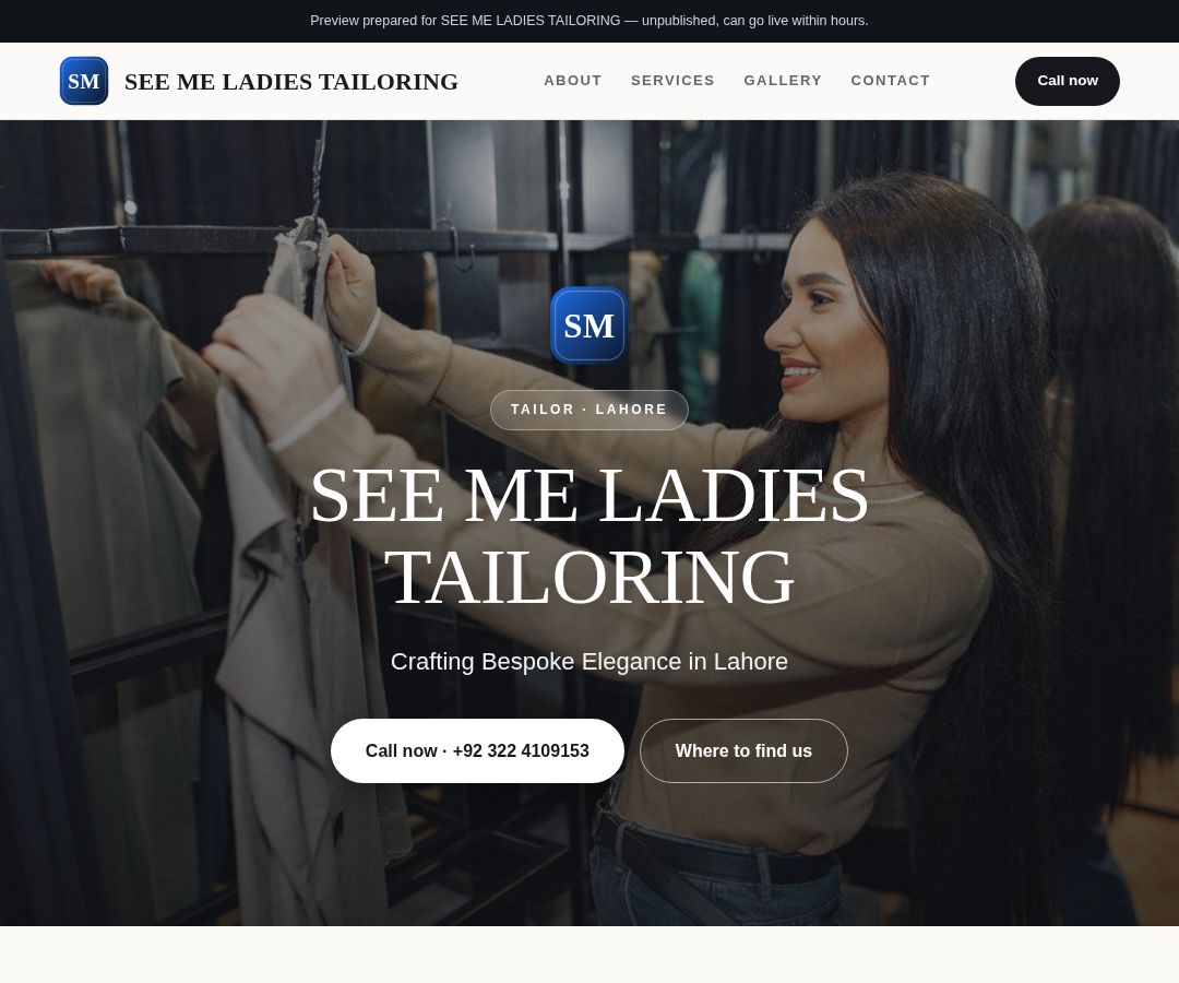 SEE ME LADIES TAILORING