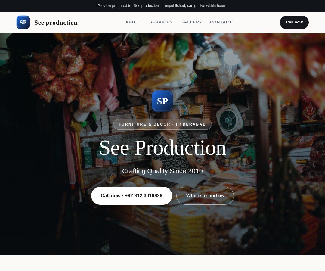 See production