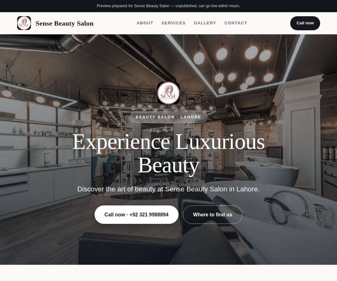 Sense Beauty Salon