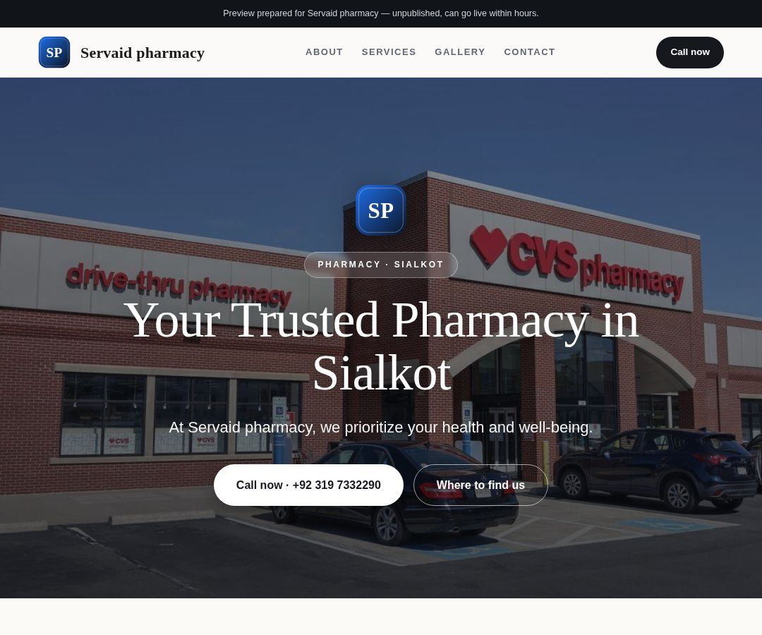 Servaid pharmacy