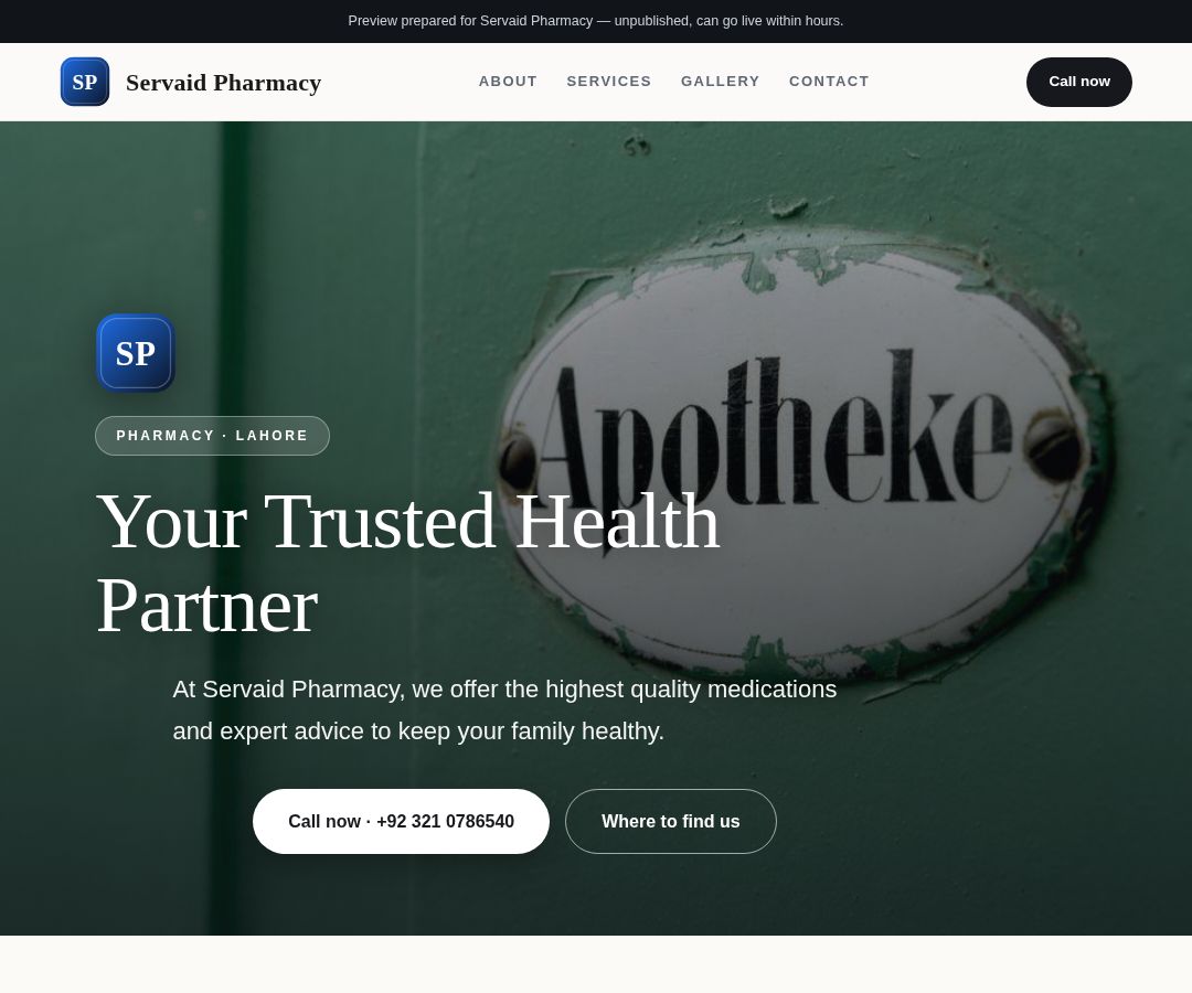 Servaid Pharmacy