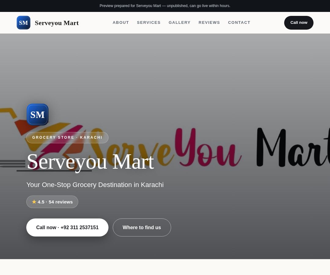 Serveyou Mart