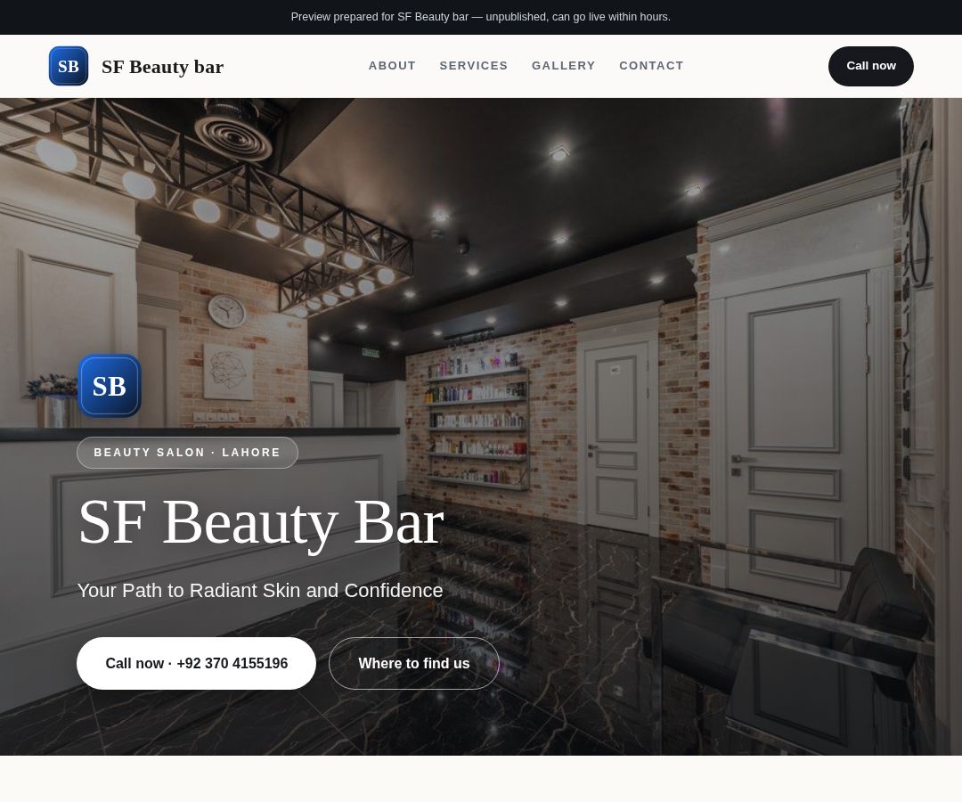 SF Beauty bar