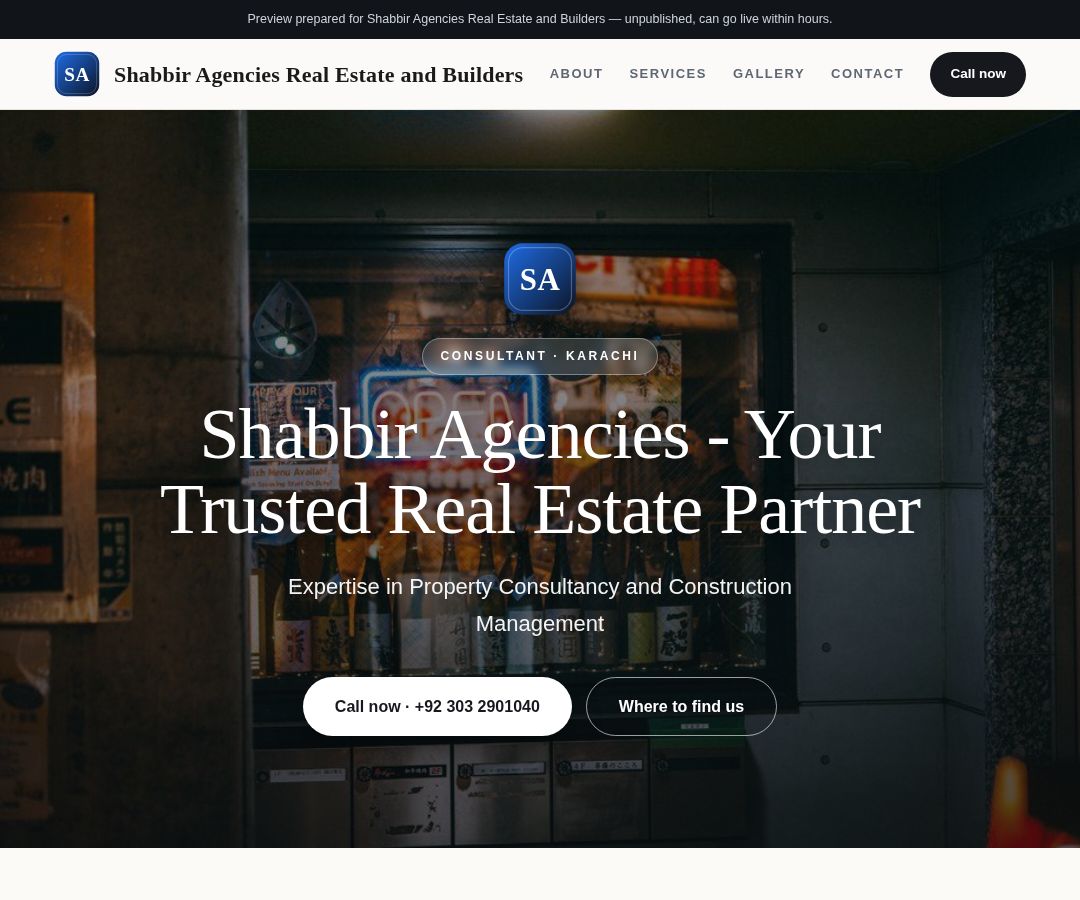 Shabbir Agencies Real Estate and Builders
