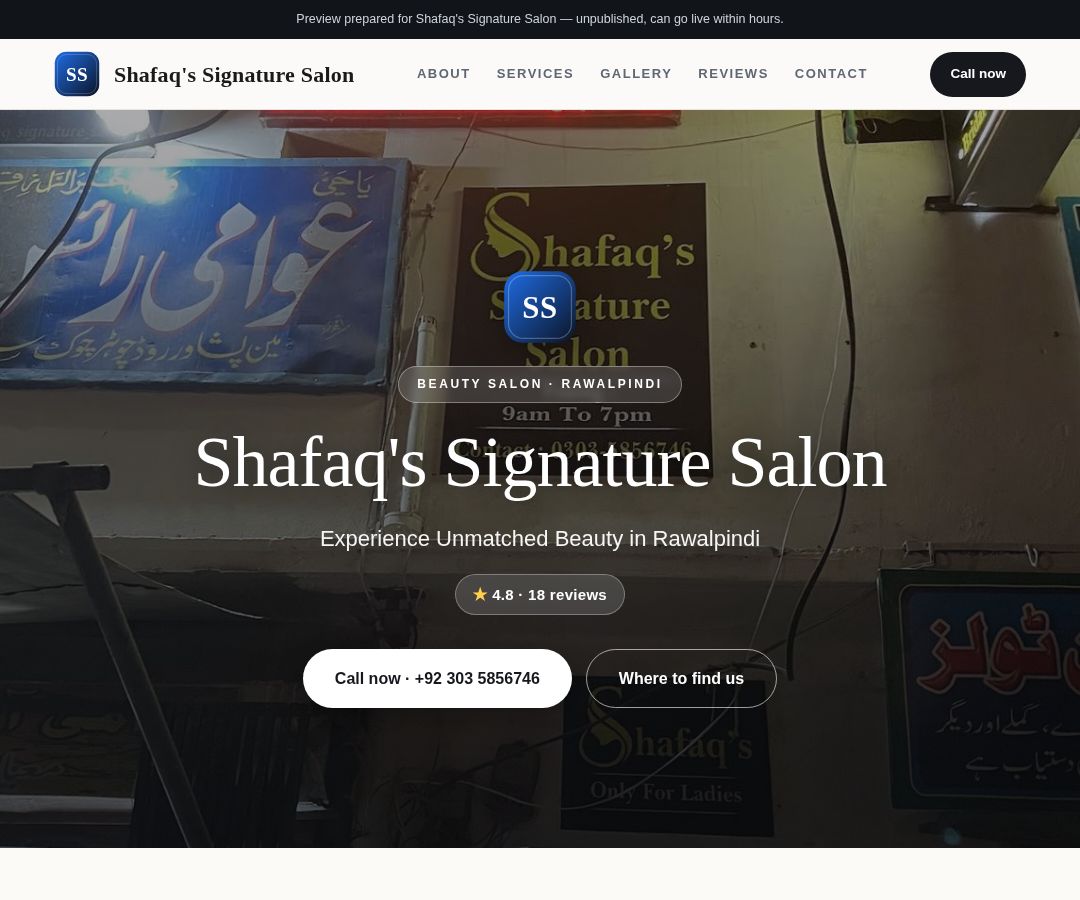 Shafaq's Signature Salon