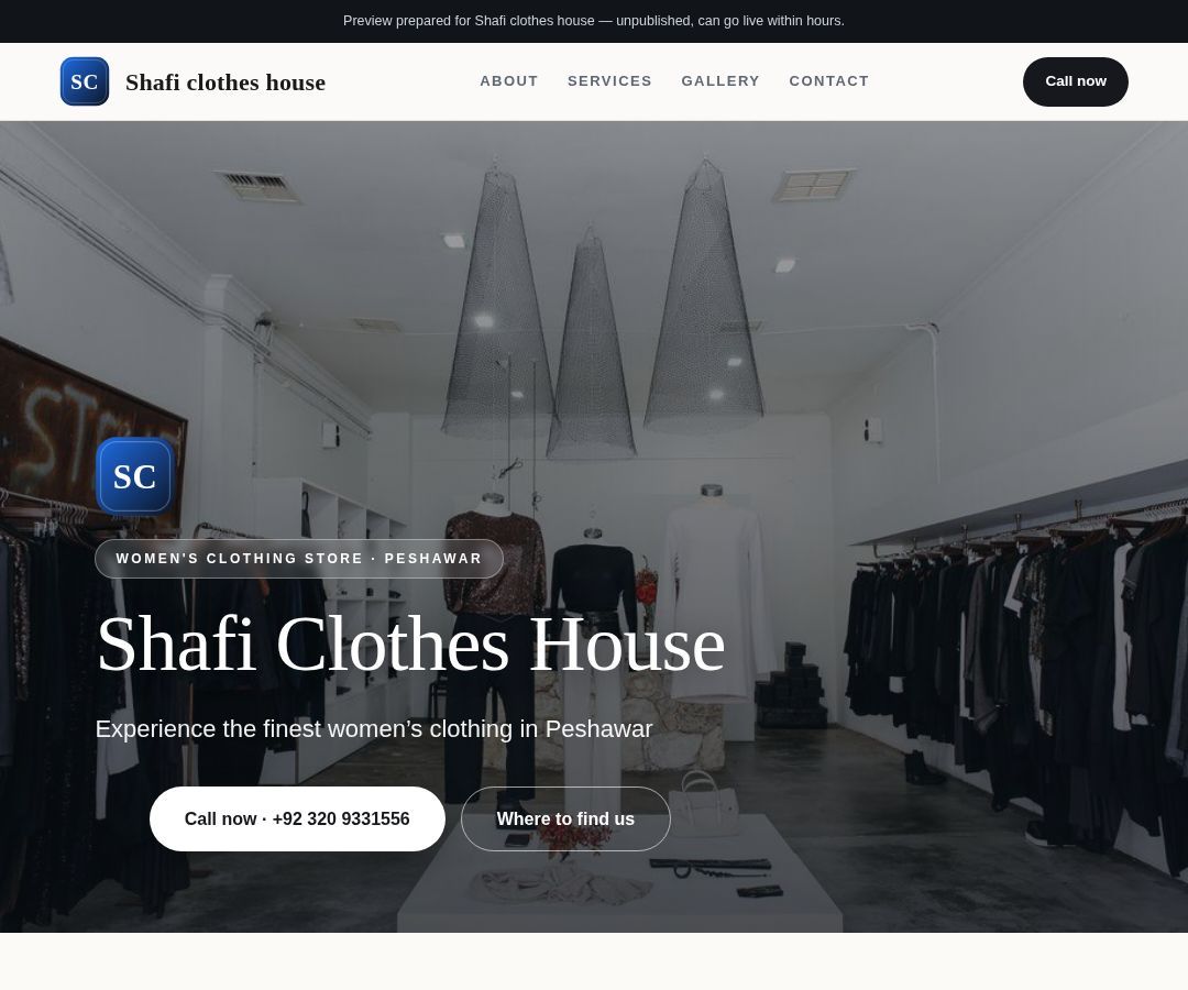 Shafi clothes house