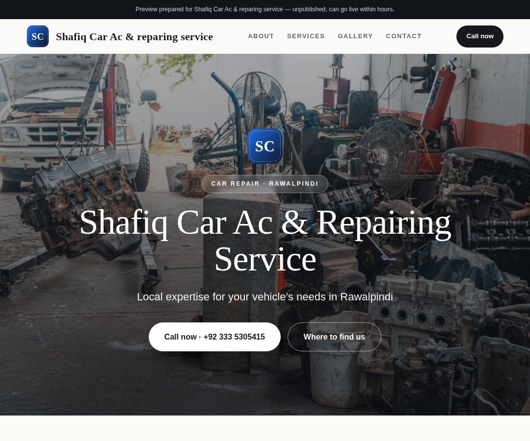 Shafiq Car Ac & reparing service