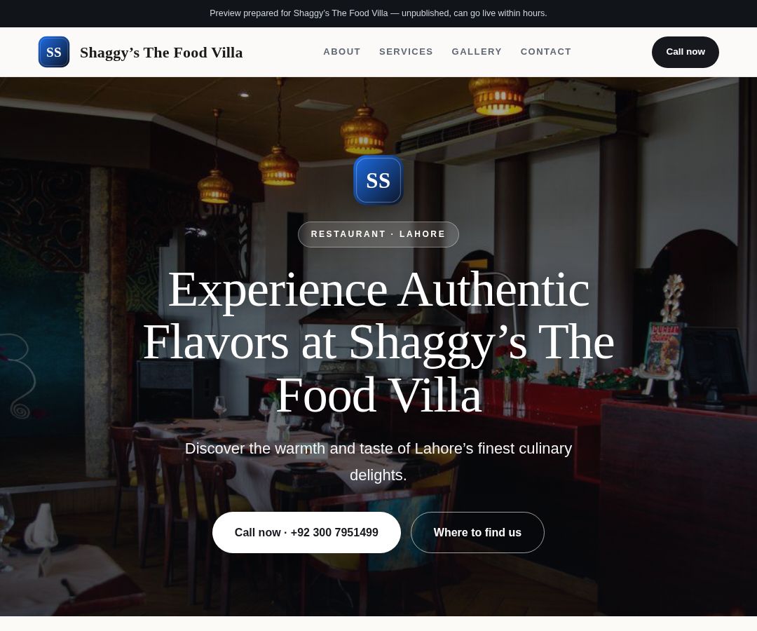 Shaggy’s The Food Villa