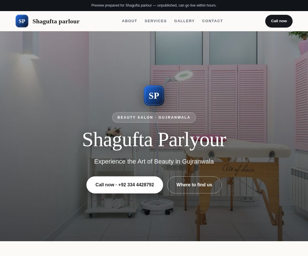 Shagufta parlour