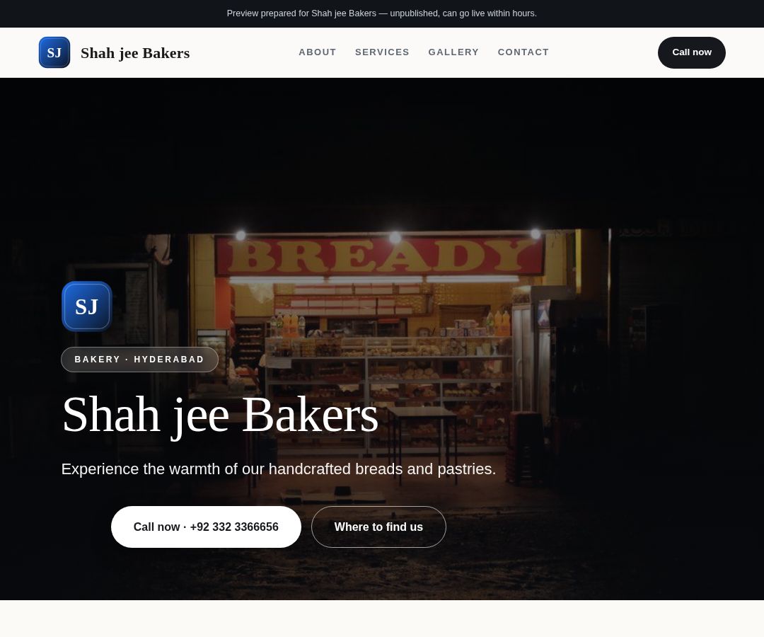 Shah jee Bakers