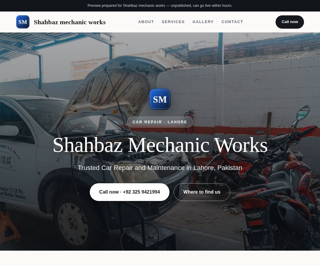 Shahbaz mechanic works