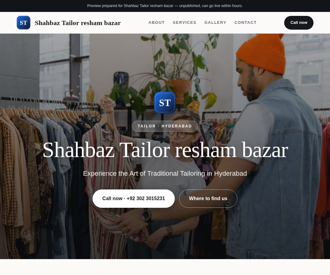 Shahbaz Tailor resham bazar