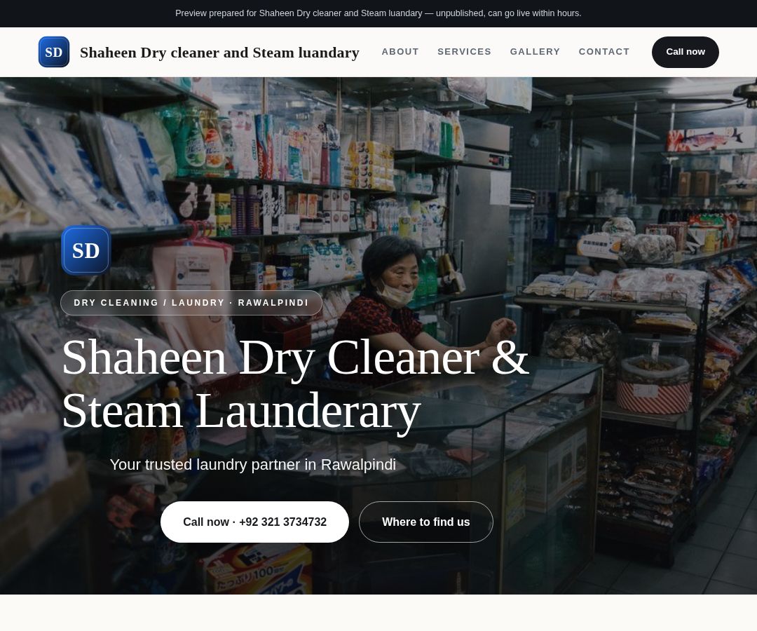 Shaheen Dry cleaner and Steam luandary