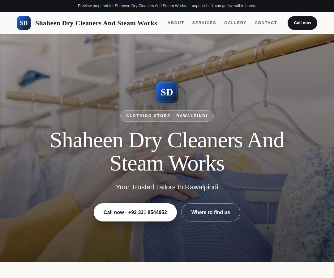 Shaheen Dry Cleaners And Steam Works