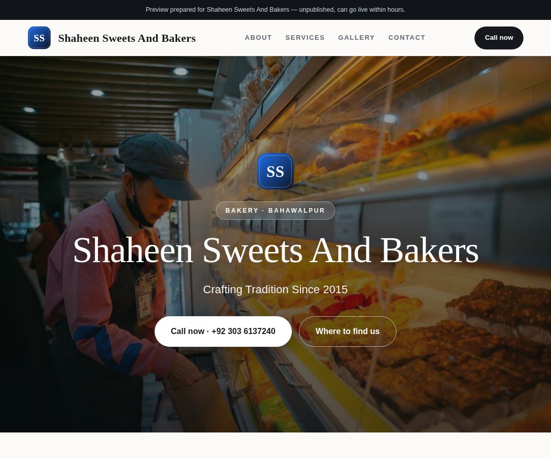 Shaheen Sweets And Bakers