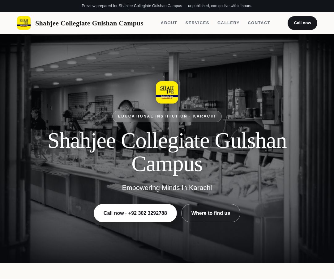 Shahjee Collegiate Gulshan Campus