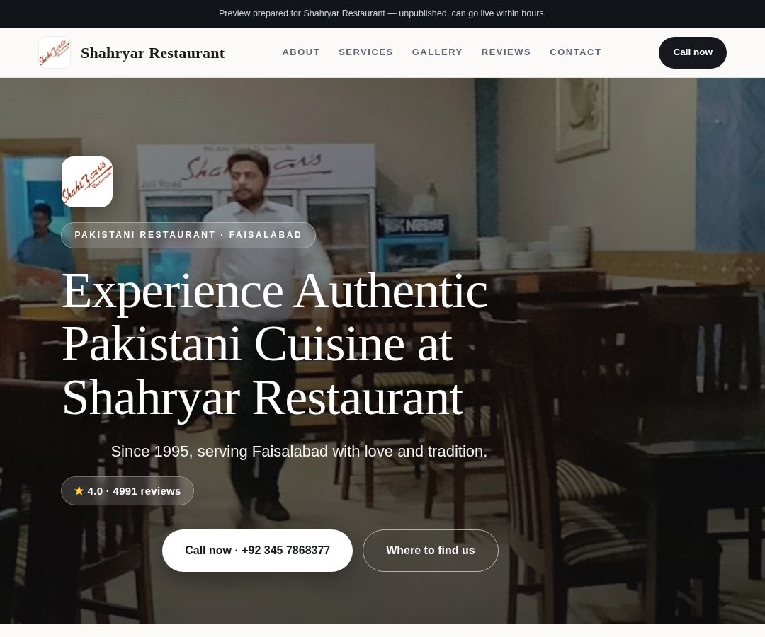 Shahryar Restaurant