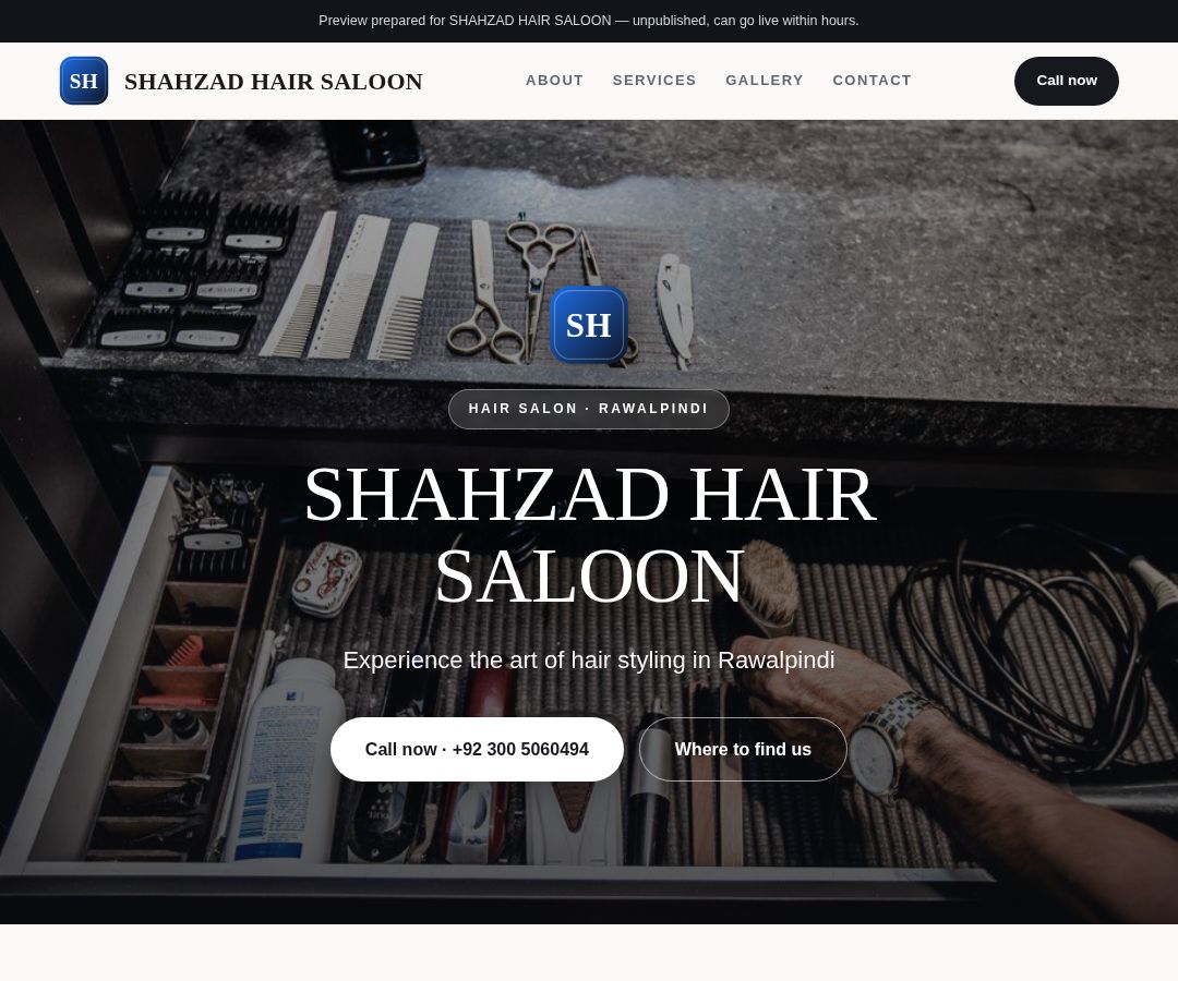 SHAHZAD HAIR SALOON