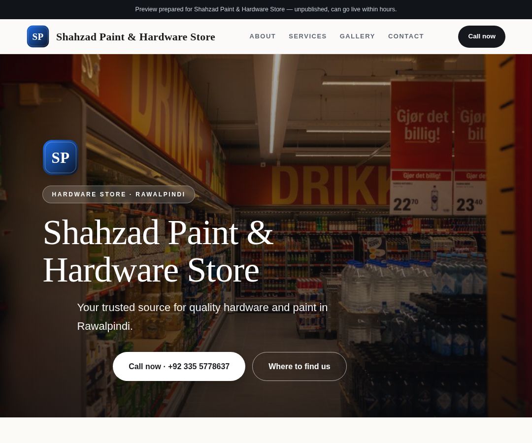 Shahzad Paint & Hardware Store