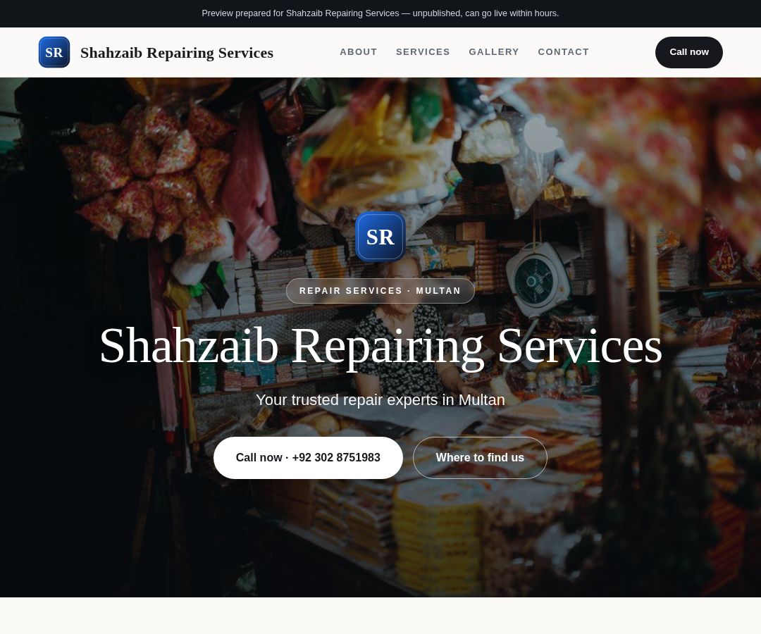Shahzaib Repairing Services