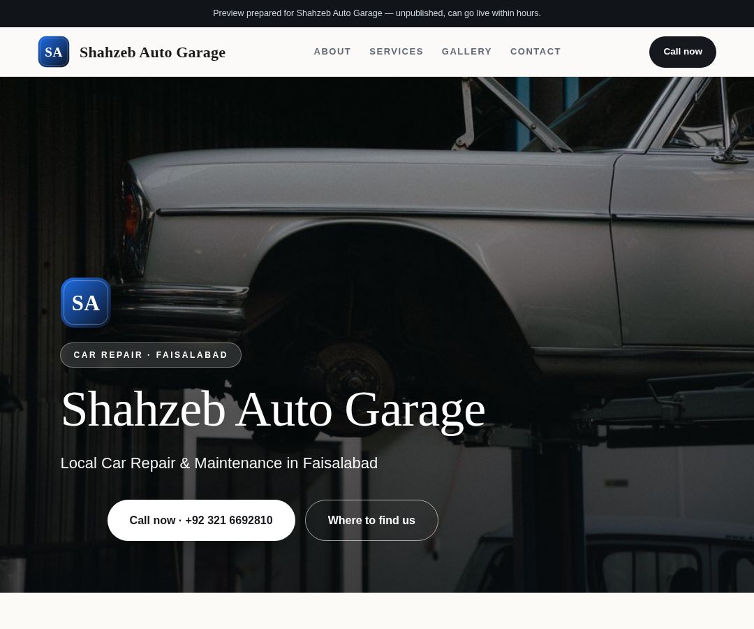 Shahzeb Auto Garage