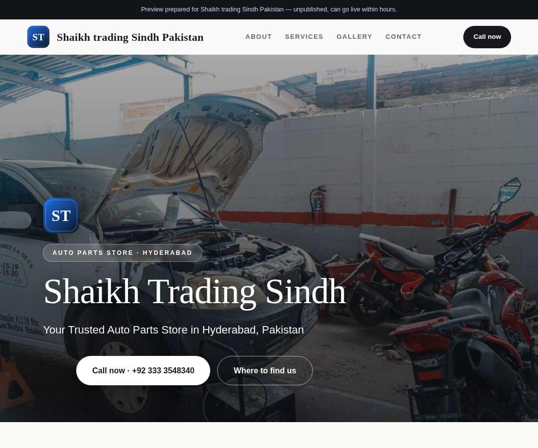Shaikh trading Sindh Pakistan
