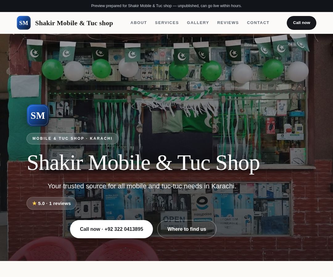 Shakir Mobile & Tuc shop